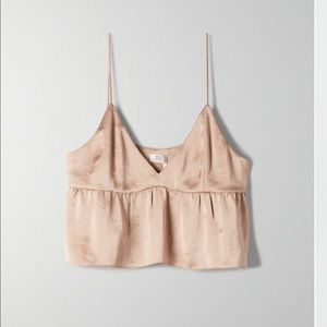 aritzia little moon lover cami in beige (1st pic)